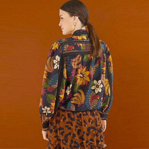FARM RIO Macaw Ballet Blouse - Picture 2 of 15